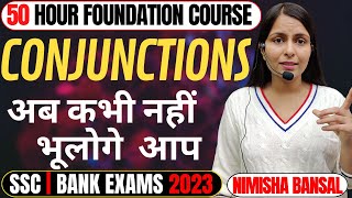 Conjunctions  English Grammar for SSC CGLCPOCHSLCDS  SBIIBPS POClerk CET Nimisha Bansal [upl. by Enelcaj475]