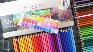 Are these REALLY Polychromos quality Deli Starjoy 72 Colored Pencil Review [upl. by Idolem]