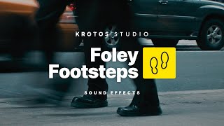 Foley Footsteps Sound Effect  100 Royalty Free  No Copyright [upl. by Werra]