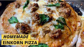 Homemade Einkorn Pizza [upl. by Ainoda]