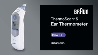 Braun ThermoScan 5 Ear Thermometer IRT6500IRT6020  How to Change from Fahrenheit to Celsius [upl. by Delbert]