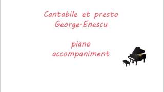 Cantabile et presto GeorgeEnescu piano accompaniment [upl. by Acinat]