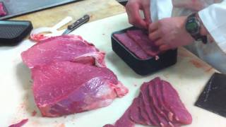 Meat Cutting demo  Beef Sirloin Tip [upl. by Noak]