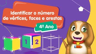 Matemática Caderno Mágico  Identificar o Número de Vértices Faces e Arestas [upl. by Tierza]