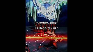 Swordsman VS Swordsboy  RORONOA Zoro Vs Kamado Tanjiro  Kompa  fypシ゚ onepiece anime edit [upl. by Eanat]