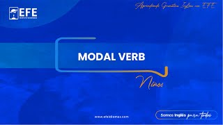 MODAL VERB  EFE INSTITUTO DE IDIOMAS [upl. by Ellevel]