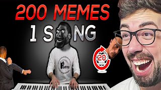 200 MEMES en 1 CANCIÓN [upl. by Yhtnomit]