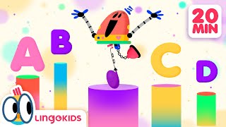 Join the ABC TRAIN 🔡🚂  More ABC Songs for kids  Lingokids [upl. by Cybil]