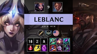 LeBlanc Mid vs Lucian Legendary  NA Challenger Patch 1416 [upl. by Dnomder]