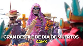 ASÍ FUE EL ESPECTACULAR DESFILE DE DÍA DE MUERTOS EN LA CIUDAD DE MÉXICO 2024 🇲🇽💀 [upl. by Harrus556]