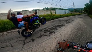 1almighty On His New MT07  Jamaicas Favourite Bike Stunter [upl. by Segroeg]