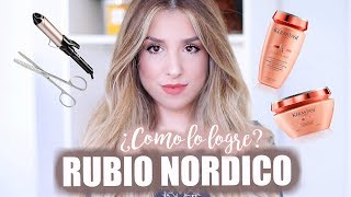 RUBIO NORDICO ¿QUE TINTE UTILIZO [upl. by Atiekal794]