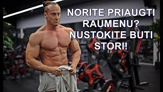 Norite priaugti raumenų Nustokite būti stori [upl. by Aerdnuahs]