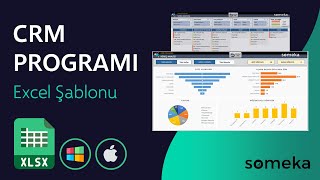 Excelde CRM Programı  Müşteri Takip Programı  Hazır Şablon [upl. by Ardyth413]