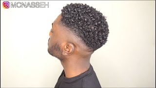 MENS NATURAL CURLY HAIR ROUTINE  KINKY TO CURLY [upl. by Echo]