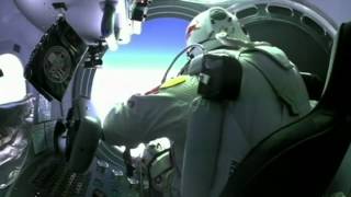 Freefall from the edge of space Felix Baumgartner completes test flight [upl. by Grochow484]