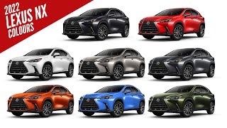 2022 Lexus NX SUV  All Colours  Images  AUTOBICS [upl. by Antipus]