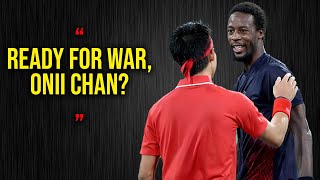 When Tennis Turns into WAR  The Japenese Hero vs Gael Monfils Kei Nishikori Madness [upl. by Strawn]