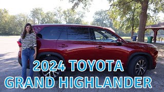 2024 Toyota Grand Highlander  CAR MOM TOUR [upl. by Matthaus]