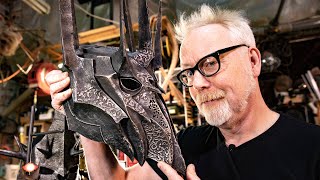 Adam Savage Unboxes Saurons Helmet From Lord of the Rings [upl. by Akiehsat]