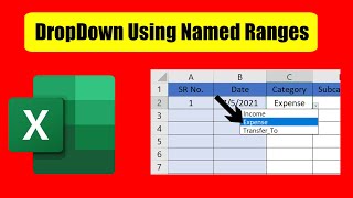 How to Create Drop down Lists in Excel Using Named Ranges [upl. by Ttenaej]