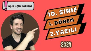 10 SINIF TARİH 1 DÖNEM 2 YAZILI  2024  Açık Uçlu Sorular [upl. by Ralf328]