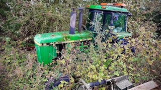 RECOVERING ABANDONED JOHN DEERE FARM TRACTOR [upl. by Enelyad]