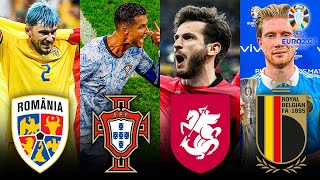 GEORGIA MAKE HISTORY Portugal amp Romania TOP GROUP Turkey Belgium amp Slovakia ADVANCE  EUROS 2024 [upl. by Akeihsat]