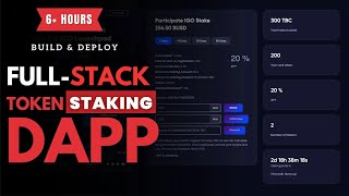 Build And Deploy FullStack DeFi Token Staking Dapp From Scratch 2023 [upl. by Corri]