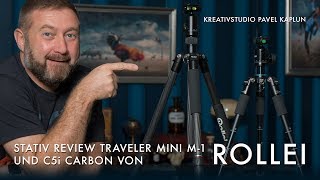 Rollei Stativ Review Traveler Mini M1 amp C5i Carbon [upl. by Siuqcram]