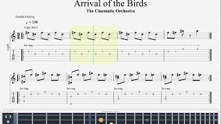 Arrival of the Birds Guitar tab The Cinematic Orchestra [upl. by Naig]