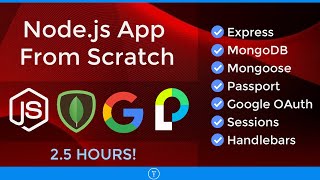 Nodejs App From Scratch  Express MongoDB amp Google OAuth [upl. by Maxwell]