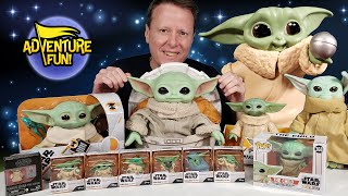 Baby Yoda the Child Mandalorian Yoda Collection Baby Yoda Toys Unboxing Adventure Fun Toy review [upl. by Fairman]