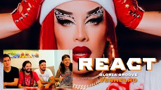 react GLORIA GROOVE  VERMELHO Clipe Oficial 🔥 reagindo [upl. by Elvah]