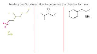 Reading Skeletal Line Structures Organic Chemistry Part 1 [upl. by Nairolf]