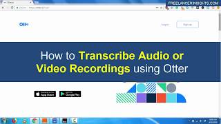 How to Automatically Transcribe Audio or Video Recordings using Otter [upl. by Cohlette]