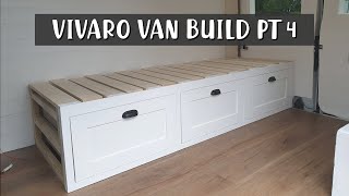 Building a sofa bed for your campervan  Vauxhall Vivaro SWB Van Conversion PT4 [upl. by Mackie]