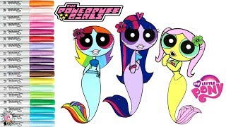 Powerpuff Girls Color Swap Teenage Mermaid MLP Color Swap Twilight Sparkle Rainbow Dash Fluttershy [upl. by Armitage]