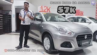 Suzuki Dzire GA Manual 2023 For only 609000 SRP for more info you may direct call 09364470556 [upl. by Nesrac727]