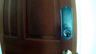 Schlage Keypad Lock Installation [upl. by Ecyal80]