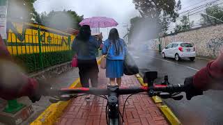 LLUVIA SOBRE BICICLETA CDMX 4K [upl. by Jelsma]