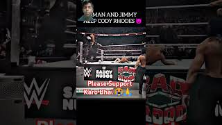 Roman Reigns and Jimmy Use Help Cody Rhodes And Destroy New Boldline wwe ramkeshwar123 shorts [upl. by Juliette]