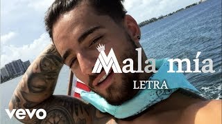 Maluma  Mala Mía LETRA OFICIAL [upl. by Aihsela]