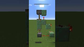 2x1 Slim Piston Door minecraft tutorial redstone doors pistons shorts [upl. by Ramirol]