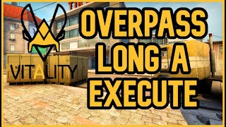 Vitality Long A Execute on Overpass CSGO Strategy Breakdown [upl. by Allehcram824]