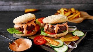 Quinoa Lentil Burgers Vegan and GlutenFree Veggie Burger [upl. by Terzas654]