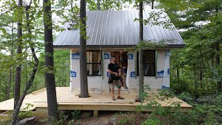 Cabin Window Framing  Offgrid Cabin Build Ep53 [upl. by Aihsyn75]