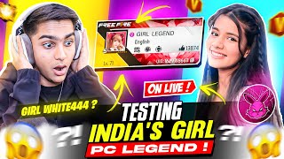 Legend Girl Player Guild Test For Aditech Guild 🤯🚫 Girl White444✅  Garena Free Fire [upl. by Rudd227]