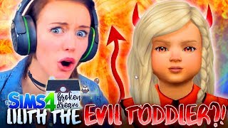 😈LILITH BECOMES A TODDLER😈 The Sims 4  BROKEN DREAM 2 🏚 [upl. by Niabi]