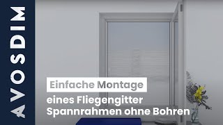 Einfache Montage eines FliegengitterSpannrahmen ohne Bohren [upl. by Eromle]